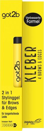 ⁦جوت 2 بي صمغ 4 حواجب وحواف (16 مل)، جل الحواجب وماسكارا الشعر 2 في 1، مع فرشاة حواجب عملية على الوجهين لتصفيف وتثبيت شعر الطفل، تركيبة نباتية⁩ - الصورة ⁦2⁩