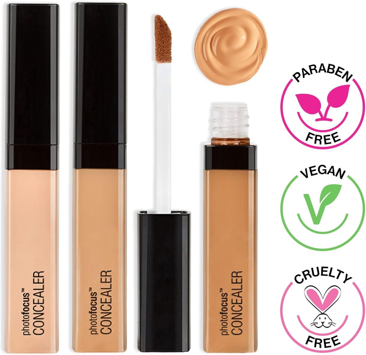⁦wet n wild Photo Focus Concealer, Light Honey, Under Eyes, Makeup, Blemish, Full Coverage, Lightweight⁩ - الصورة ⁦4⁩