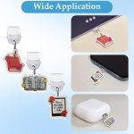 ⁦[3 عبوات] قابس غبار تي تيرسيلي لجهاز كيندل بيبر وايت الجيل 12/11/كوبو/الكتاب الاليكتروني/الجوال، ملحقات قابس غبار لطيفة USB C، ديكور لمنافذ الشحن من النوع C (بوك-1)⁩ - الصورة ⁦4⁩