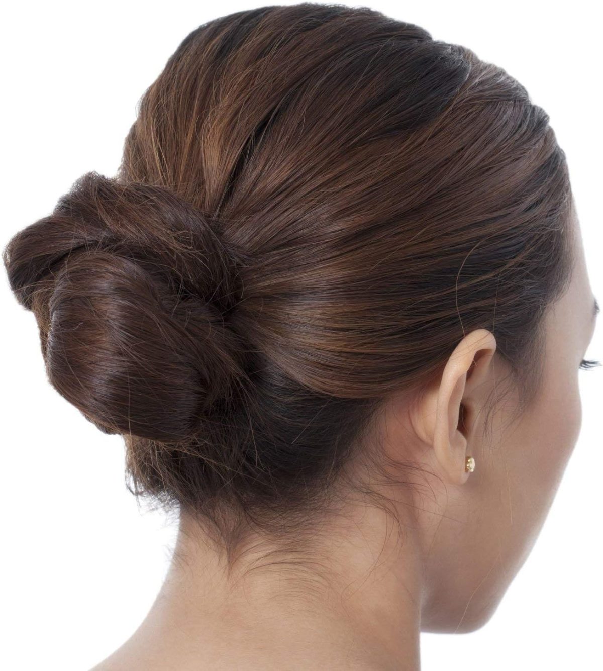 ⁦YelaJoy 10Pcs 4-Hole Twist Hairpin 7.5cm Brown Set, Durable High Quality Lightweight U-Shaped Hair Pins Elegant Hair Bun Accessories, for Women & Girls Hair Decoration⁩ - الصورة ⁦6⁩