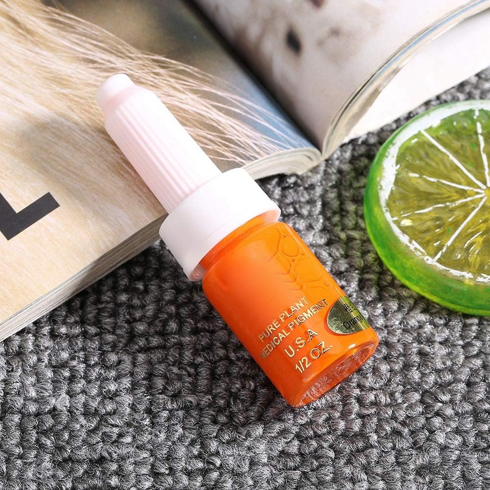 71BBBFSBRgL._AC_SL1001_.jpg Tattoo Ink, Professional No Irritation Pigment 10ml Tattoo Supply for Eyebrow Tattoo, Lip Tattoo and Eyeliner Tattoo(Orange Red(Lip)) - الصورة 6