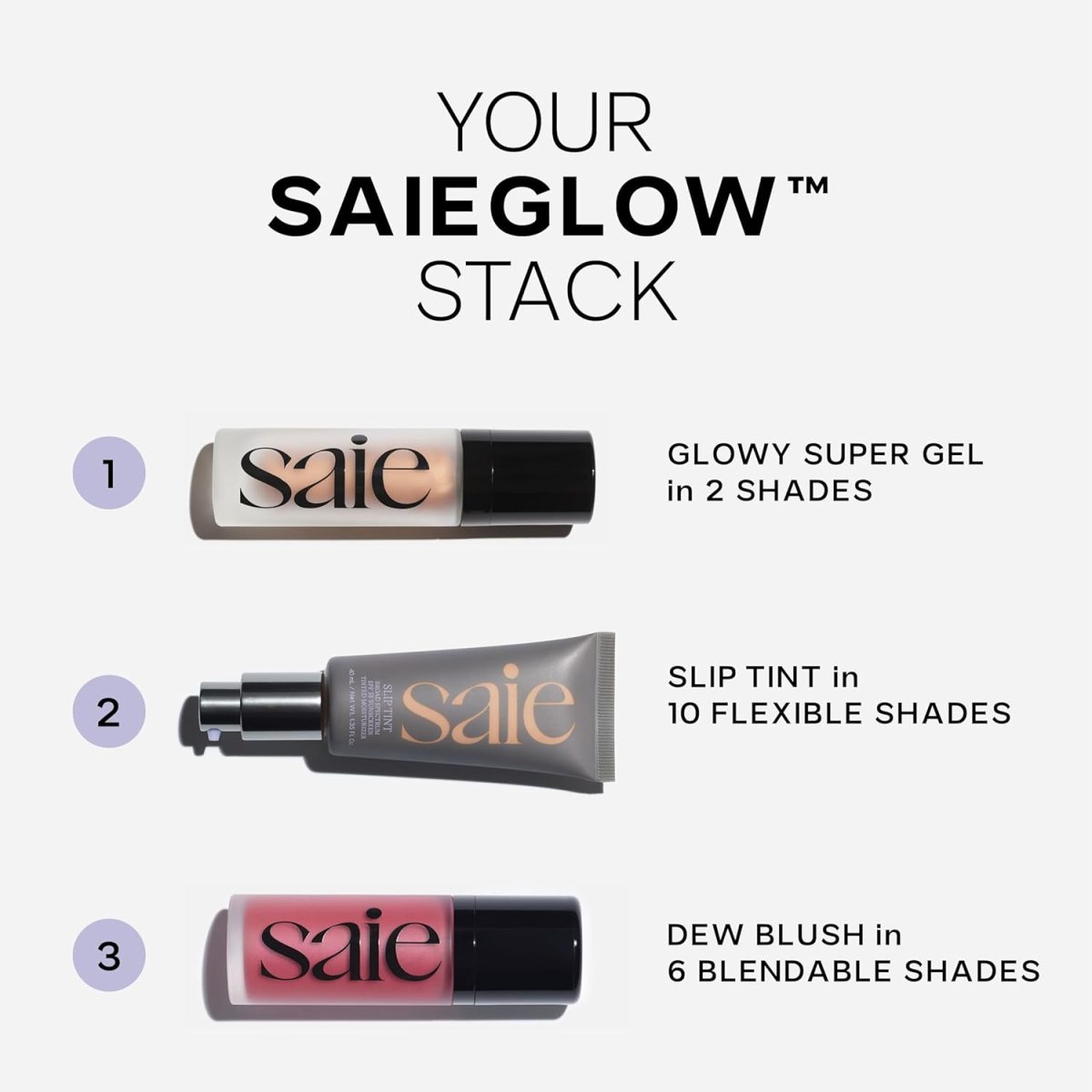 ⁦Saie Dew Blush Blendable Liquid Cheek Flush Cutie Warm Dusty Rose⁩ - الصورة ⁦7⁩