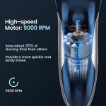 ⁦SweetLF Electric Razor for Men, 120 Min Shaving, Fast UK Adapter (1H Charging),100% Waterproof, Wet & Dry Rotary Shavers for Men with Pop-up Trimmer, LED Display⁩ - الصورة ⁦4⁩