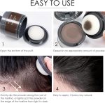 ⁦Hairline Powder Black, Hair Line Repair Powder, Hair Root Dye Touch-Up, Instantly Hair Color Shadow Cover Grey Hair, Thin Hair Powder for Women and Men, Bald Spots, Beard, Hair Root Powder Black⁩ - الصورة ⁦6⁩