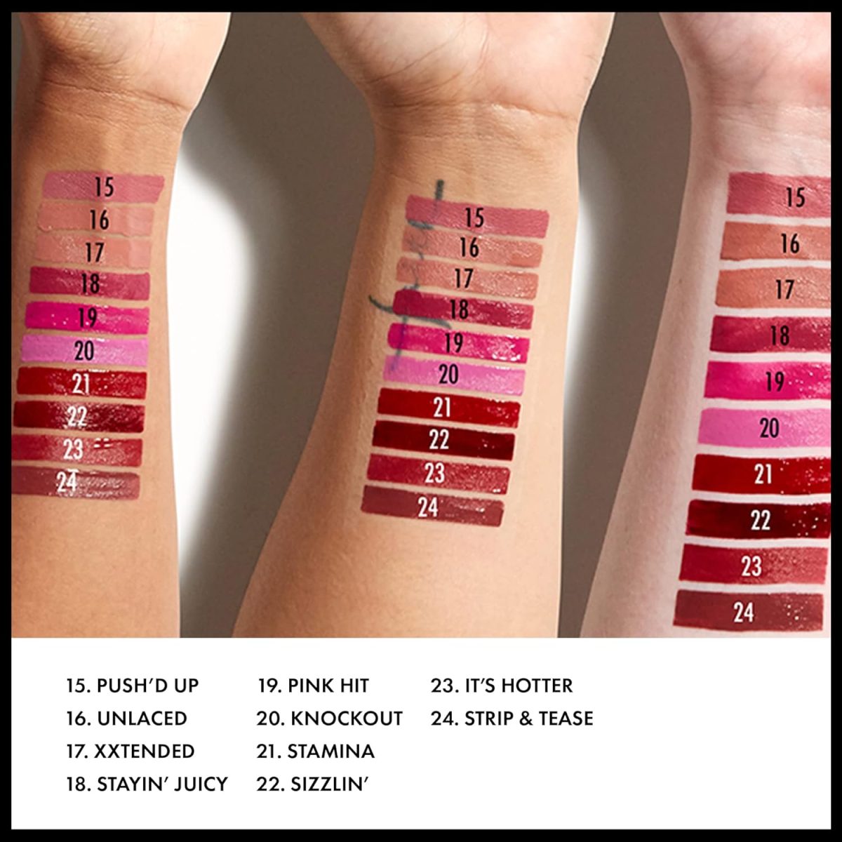 ⁦NYX Professional Makeup Lip Lingerie XXL Matte Liquid Lipstick, Strip & Tease 24⁩ - الصورة ⁦4⁩