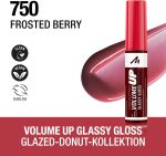 ⁦مانهاتن ملمع شفاه فوليوم اب جلاسي جلوس المرطب للحصول على شفاه اكثر امتلاء، سهل الاستخدام، تركيبة نباتية، 750 فروستد بيري 10 مل⁩ - الصورة ⁦2⁩