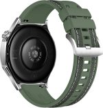 ⁦Watch Band for Hua wei GT 5 46mm/5 Pro /4/3 Pro, 22mm Rubber Strap Soft Durable Bracelet Nylon Silicone Replacement Band for Hua wei 4 /Watch 3 Sam Sung Ga laxy (Green)⁩ - الصورة ⁦2⁩