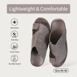 ⁦D.D.Star Slippers For Men, Big Size Comfortable And Memory Foam Sole Arabic Mens Thong Sandals Size 40 To 47.⁩ - الصورة ⁦5⁩