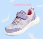 ⁦LUCKY STEP Kid's Glitter Fashion Sneakers Sparkly Princess Tennis Bling Shiny Sequins Athletic Walking School Shoes for Children/Boys/Girls⁩ - الصورة ⁦4⁩