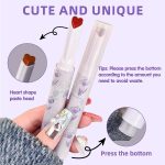 ⁦مجموعة زيت احمر شفاه جيلي مرطب غير لامع من 6 الوان، مرطب شفاه ملون على شكل قلب، ملمع شفاه مرطب ومرطب، ملمع شفاه عالي الصبغة ويدوم طويلا⁩ - الصورة ⁦2⁩