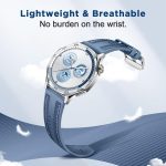 ⁦Watch Band for Hua wei GT 5 46mm/5 Pro /4/3 Pro, 22mm Rubber Strap Soft Durable Bracelet Nylon Silicone Replacement Band for Hua wei 4 /Watch 3 Sam Sung Ga laxy (Green)⁩ - الصورة ⁦8⁩