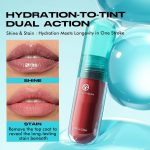 ⁦ملمع شفاه وملمع شفاه مرطب، مرطب يدوم طويلا، محدد شفاه عالي الصبغة، بلش، غير لزج، مكياج شفاه مقاوم للانتقال للنساء⁩ - الصورة ⁦4⁩