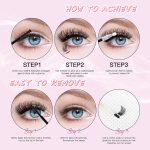 378Pcs DIY Eyelash Extension Kit, D Curl Lash Clusters Kit, Lash Extension Kit 8-16mm Cluster Eyelash Extensions, with Lash Bond and Seal and Lash Tweezers DIY at Home (DIY Jms007+ Glue Suit) - الصورة 7