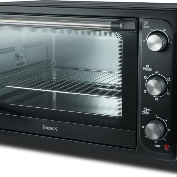 Impex - 45 Liter Electric Oven, Rotisserie Function | Baking, Toasting & Grilling | 1800W - OV 2902 | امبكس - فرن كهربائي 45 لتر ، وظيفة المشواة | الخبز والتحميص والشوي | 1800 واط