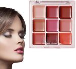 ⁦Lipstick Palette,9 Colors Lip Gloss Sets - Waterproof Long-Lasting Plumper Matte Moisturizing for Professional Everyday Wear Party Makeup Teen Girls⁩ - الصورة ⁦8⁩