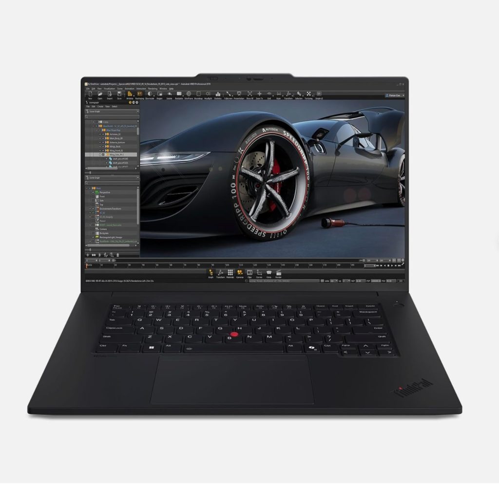 Lenovo ThinkPad P1 Gen 7 Workstation Laptop - Intel Ultra 7 165H, NVIDIA RTX 3000 Ada, 32GB RAM, 1TB SSD, 16" 2.8K (2560 x 1600) IPS, Anti-Glare, 500 Nits, 5MP RGB+IR Camera, Windows 11P (21KV0017US)