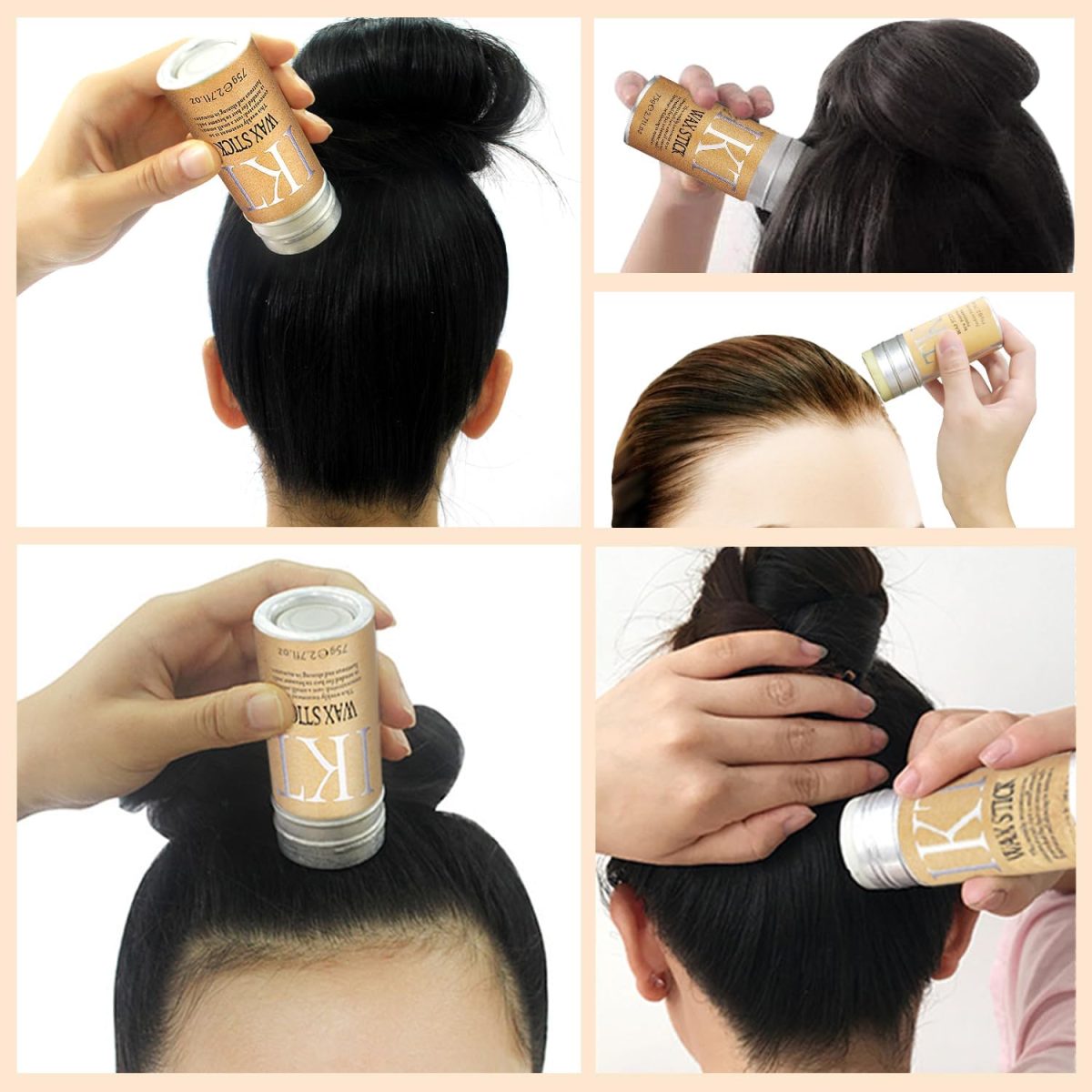 ⁦Shiyalan Hair Wax Stick - Non-Greasy Styling Pomade for Strong Hold, Neat and Tidy Look⁩ - الصورة ⁦6⁩