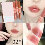 مجموعة ملمع شفاه وموس شفاه مزدوجة الاطراف - 6 الوان، ملمع شفاه مرطب يدوم طويلا مع لمعان عاكس، مجموعة احمر شفاه وملمع 2 في 1 - الصورة 4