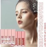 Azonee 8 Pcs Shimmer Lip Gloss Crystal Jelly Liquid Lipstick Set Moisturizing Hydrating Long Lasting Lip Gel With Pink Box (A&B) - الصورة 4