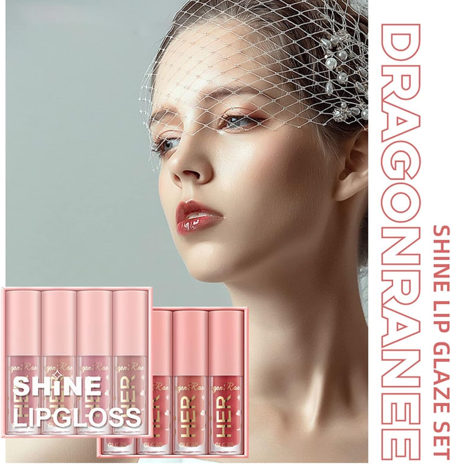 71HB3AQCKaL._AC_SL1500_.jpg Azonee 8 Pcs Shimmer Lip Gloss Crystal Jelly Liquid Lipstick Set Moisturizing Hydrating Long Lasting Lip Gel With Pink Box (A&B) - الصورة 4