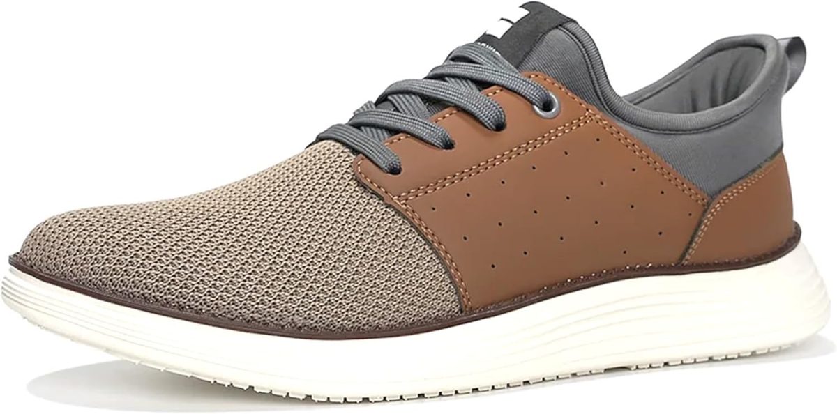 Men Casual Dress Shoes Comfortable Fashion Sneakers Lightweight Breathable Walking Shoes