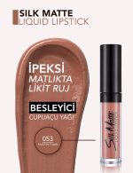 ⁦Flormar F/M Silk Matte Liquid Lipstick - 53 Nude in Town⁩ - الصورة ⁦4⁩