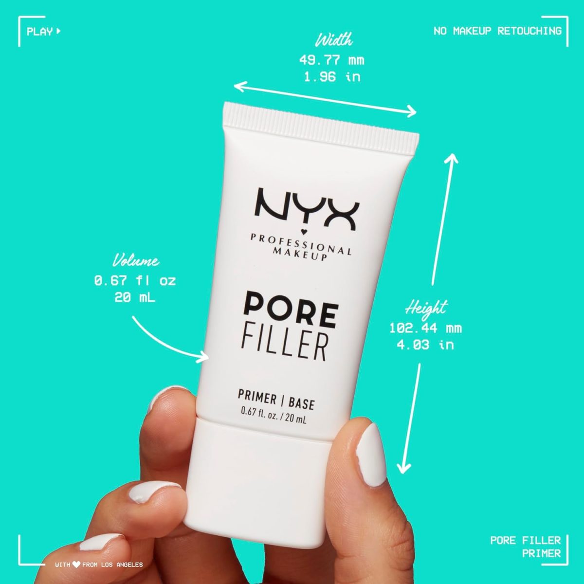 ⁦NYX Professional Makeup Pore Filler, Regular 01⁩ - الصورة ⁦9⁩