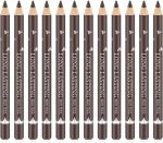 قلم حواجب بني من جويز، 12 قلم حواجب بني طبيعي للنساء، سهل الاستخدام للمكياج اليومي والاطلالات الاحترافية، اقلام حواجب مقاومة للماء وتدوم طويلا