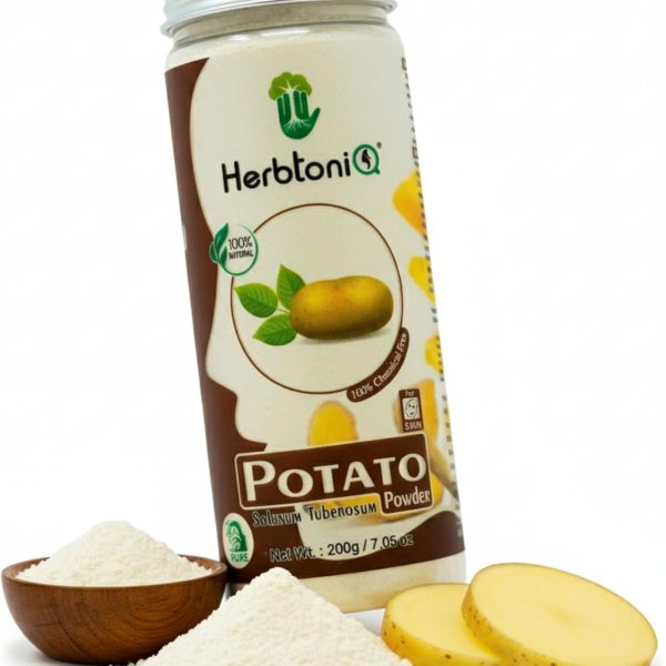 Herbtoniq Potato Face Pack Powder for Skin Whitening, Acne Reduction, Tan Removal, Depigmentation, Reduce Spot and Dark Circle | Face Pack for Glowing Skin | Pure and Natural | Unisex | 200 Grams