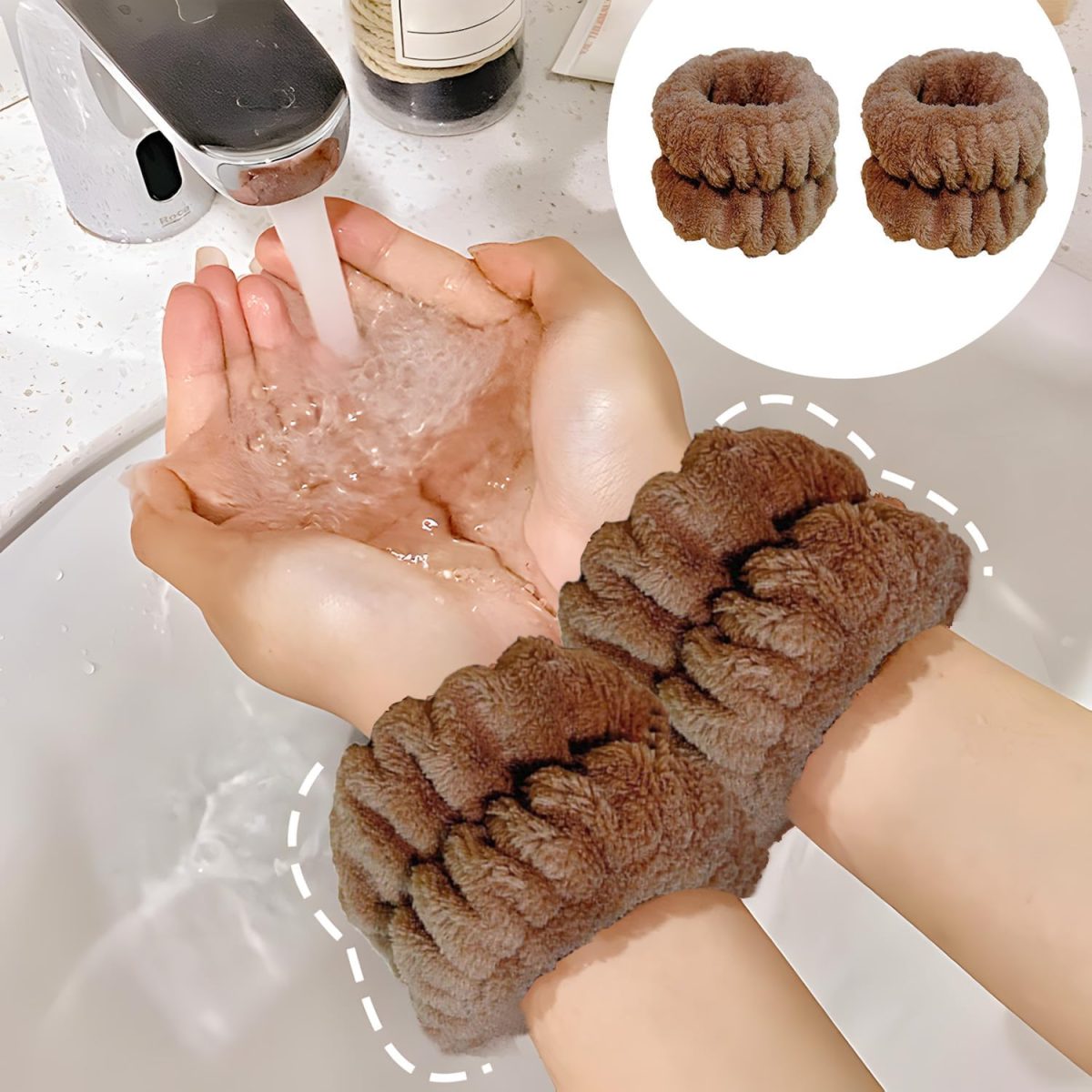 ⁦مجموعة واحدة من ربطات شعر كابيبارا مخملية لطيفة، طوق راس لطيف وناعم لغسل الوجه للنساء، اكسسوارات شعر للحفلات⁩ - الصورة ⁦5⁩