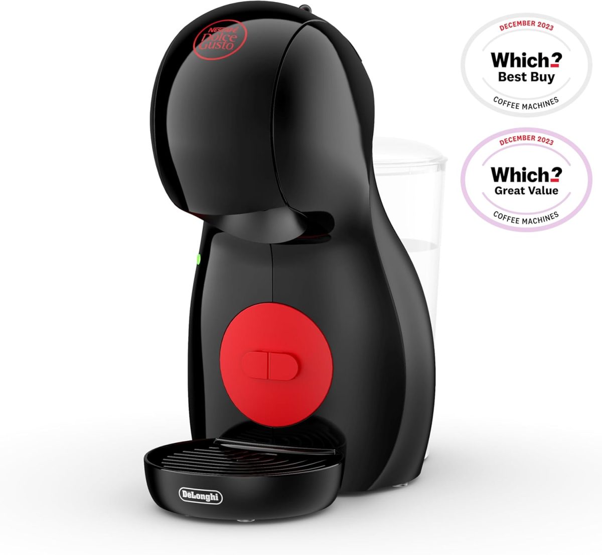 ⁦DeLonghi Nescafé Dolce Gusto Piccolo XS Pod Capsule Coffee Machine, Espresso, Cappuccino and more, EDG210.B, 0.8 liters, Black & Red⁩ - الصورة ⁦2⁩