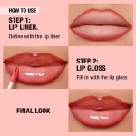 ⁦Lip Makeup Set, Matte Lip Liner With Nourishing Lip Oil Lip Gloss Set, Long-Lasting And Hydrating 2 IN 1 Makeup Set, Beauty Daily Cosmetics Gift for Girls⁩ - الصورة ⁦6⁩