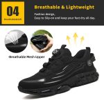 ⁦Steel Toe Safety for Men Lightweight Work Sneaker Comfortable Puncture Proof And Fashion For Work.⁩ - الصورة ⁦6⁩