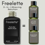 ⁦Pherolink Electric Pre-Shave and Aftershave Lotion Cream - Ideal for a Close Shave - Smooth and Irritation-Free Balm Freelette (CITRONELLE) 125ml⁩ - الصورة ⁦3⁩