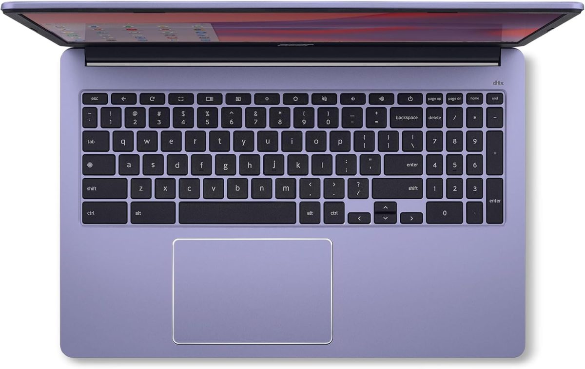 ⁦acer Chromebook 315 (15.6" FHD, Intel Celeron N4500, 4GB RAM, 128GB Storage (64GB eMMC + 64GB SD Card) Home & Student Laptop, 10-Hr Long Battery Life, IST Hub, Wi-Fi 6, Webcam, Chrome OS, Purple⁩ - الصورة ⁦5⁩