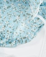 ⁦زي تنكري مستوحى من العصور القديمة للبنات، فستان براري بأكمام طويلة مزين بنمط زهور بتصميم مستوحى من الحقبة الاستعمارية للبنات بلون بينك من نووكي⁩ - الصورة ⁦8⁩