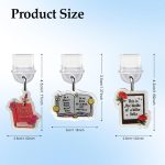 ⁦[3 عبوات] قابس غبار تي تيرسيلي لجهاز كيندل بيبر وايت الجيل 12/11/كوبو/الكتاب الاليكتروني/الجوال، ملحقات قابس غبار لطيفة USB C، ديكور لمنافذ الشحن من النوع C (بوك-1)⁩ - الصورة ⁦3⁩