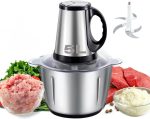 5 Litre Electric Meat Chopper Grinder 850W 3 variable speed Stainless Steel Bowl Multifunctional 5L Food Processor for Meat Vegetable Onion Ginger Garlic Mincer Blender for Home/Restaurant/Kitchen