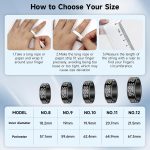 ⁦YelaJoy Smart Ring, Waterproof Health Tracker, 19MM Fitness Tracker Ring with Heart Rate Monitor,Sleep Tracker,Step Counter,Gesture Control, Compatible with IOS, Android, Black⁩ - الصورة ⁦7⁩