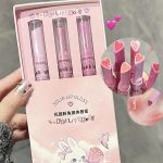 ⁦3 Colors Jelly Lipstick, Tinted Lip Gloss Heart Shape Lip Stain, Mirror Hydrating Jelly Love Lipstick, Long Lasting Moisturizing Tinted Lip Balm, Non-sticky (A)⁩ - الصورة ⁦6⁩