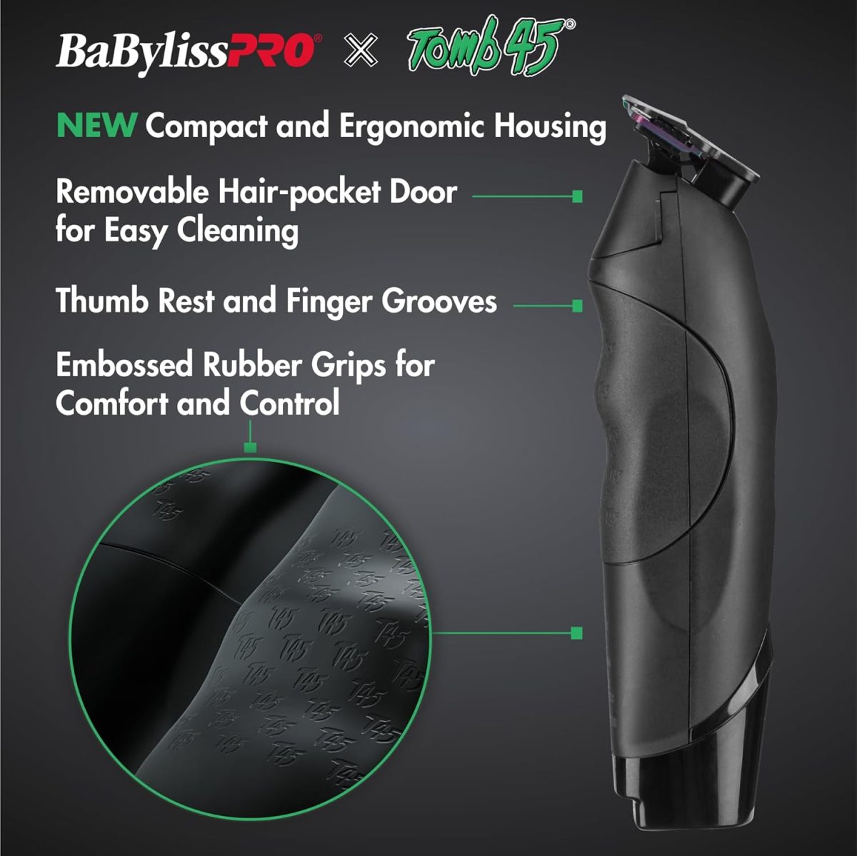 ⁦BaBylissPRO x Tomb45 Wireless-Charging Hair Trimmer for Men⁩ - الصورة ⁦2⁩