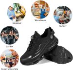 ⁦Steel Toe Safety for Men Lightweight Work Sneaker Comfortable Puncture Proof And Fashion For Work.⁩ - الصورة ⁦7⁩