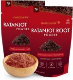 Herb Essential Ratanjot Powder Pack of 2(100g Each)|100% Pure Natural Alkanet Root for Hair Conditioning|Natural Shine & Skin Radiance|Vegan & Paraben-Free.