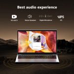 ⁦15.6" Laptop Gaming with Backlit Keyboard - Aluminum Portable Laptop Computer, Core i3 (2C/4T, Up to 3.2GHz), 12GB DDR4 RAM + 512GB NVMe SSD, FHD IPS 180° Viewing Angle, WiFi & Bluetooth-Space Grey⁩ - الصورة ⁦6⁩