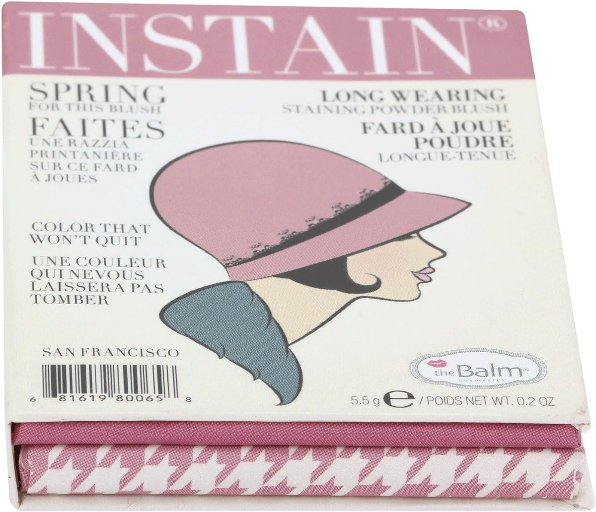 ⁦theBalm Instain Long-Wearing Powder Staining Blush - Houndstooth, 0.23 oz⁩ - الصورة ⁦3⁩
