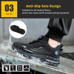⁦Steel Toe Safety for Men Lightweight Work Sneaker Comfortable Puncture Proof And Fashion For Work.⁩ - الصورة ⁦5⁩