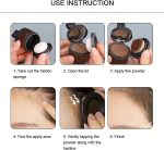 ⁦Hairbear Hair Filler,Hairline Shadow Powder,Hairline Powder Instantly Conceals,Instant Volume&scalp Coverage for Thinning Hair,Fast & Full Care, 100% Water Sweat Resistant (L, Dark gray)⁩ - الصورة ⁦5⁩