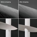 ⁦SHARPAL 205H Double-sided Leather Strop (Genuine Cowhide) 13.2" x 2.4" Kit with 2 Oz. Polishing Compound & Angle Guide, Knife Stropping Block for Sharpening & Honing Knives tools, Woodcarving Chisels⁩ - الصورة ⁦4⁩