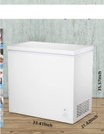 ⁦ثلاجة صغيرة سريعة التجميد من كيو بي ان زد ايه اكس سي، فريزر منزلي بسعة كبيرة للتجميد الكامل والحفاظ على درجة الحرارة مزدوجة الاستخدام ومزدوجة الاستخدام⁩ - الصورة ⁦2⁩