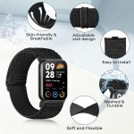 ⁦سوار ساعة رياضي مرن من النايلون متوافق مع ساعة شاومي مي باند 8 و9 برو/ريدمي ووتش 5/4، سوار ساعة رياضي بديل سريع الفك للرجال والنساء من قطعتين من ريلتينج⁩ - الصورة ⁦4⁩